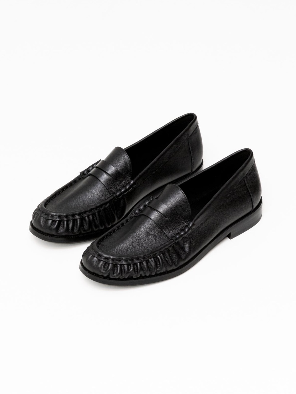 Peche Hugh Black Leather Loafer